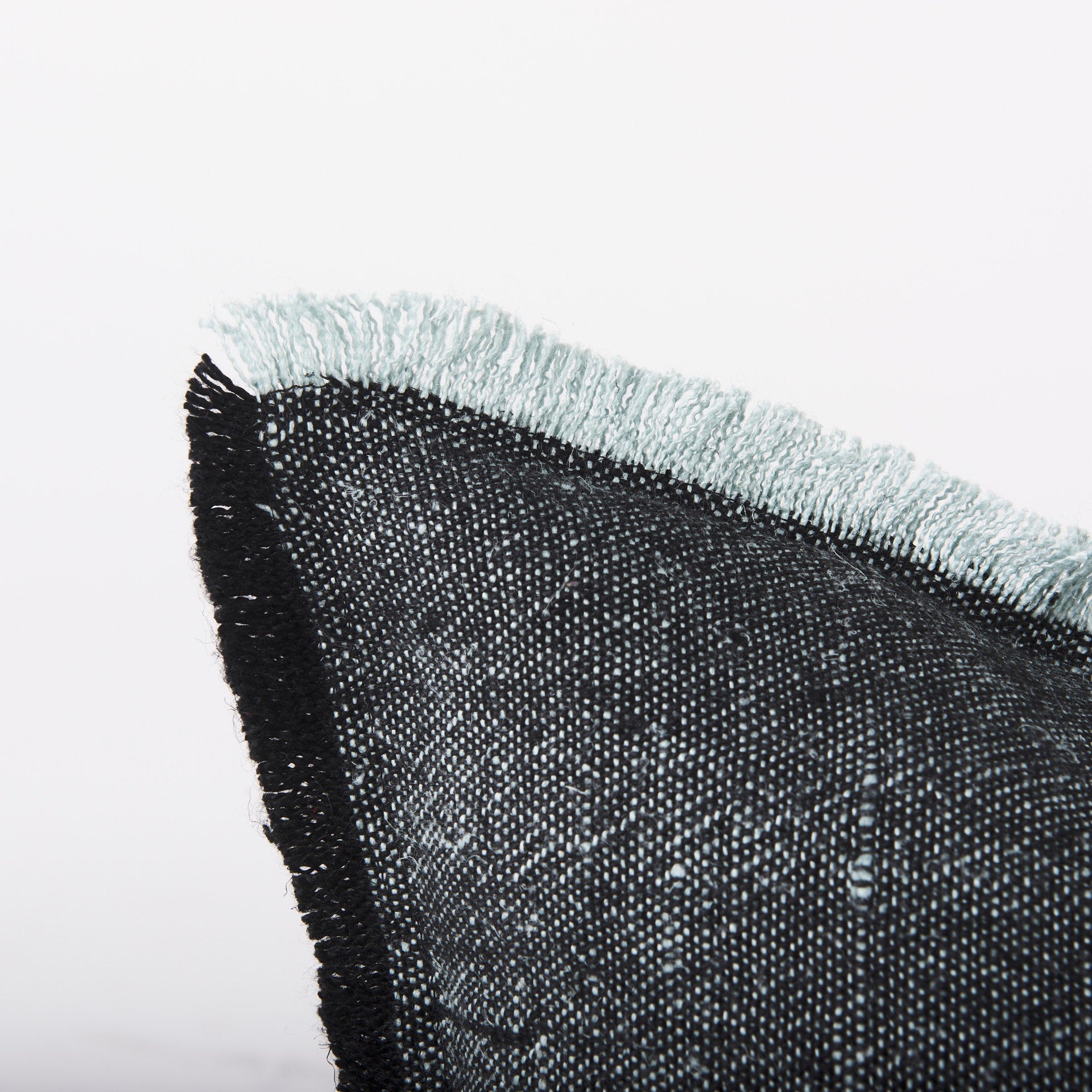 Two-Tone Fringe Hemmed Pillow - 2 Sizes