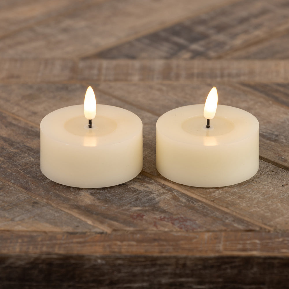 Melting Oversized 3D Flame Tealight Candles - Set of 2