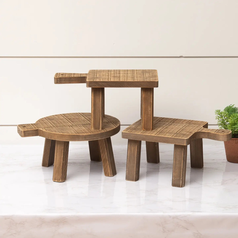Wood Mini Riser - 2 Colors/3 Styles