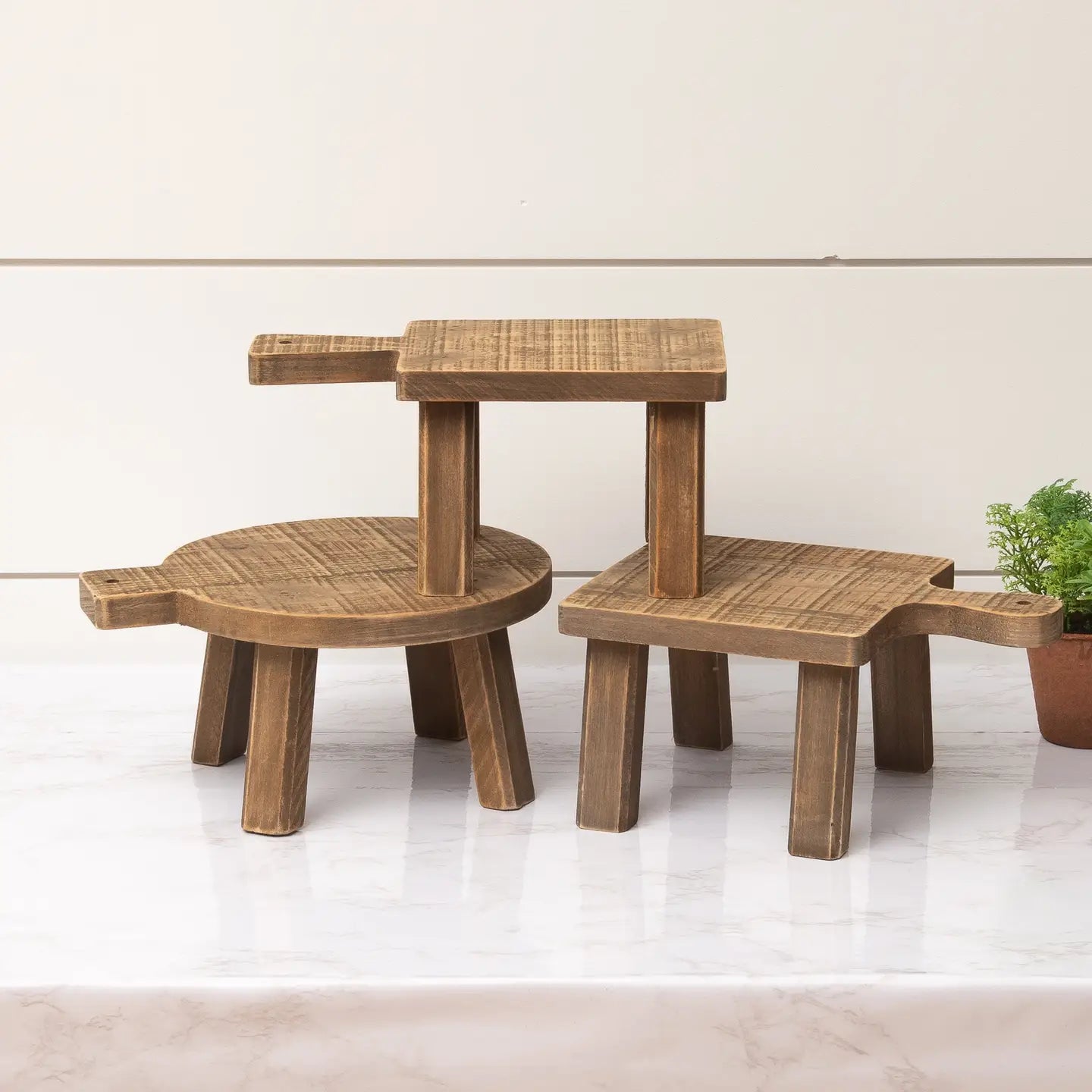 Wood Mini Riser - 2 Colors/3 Styles