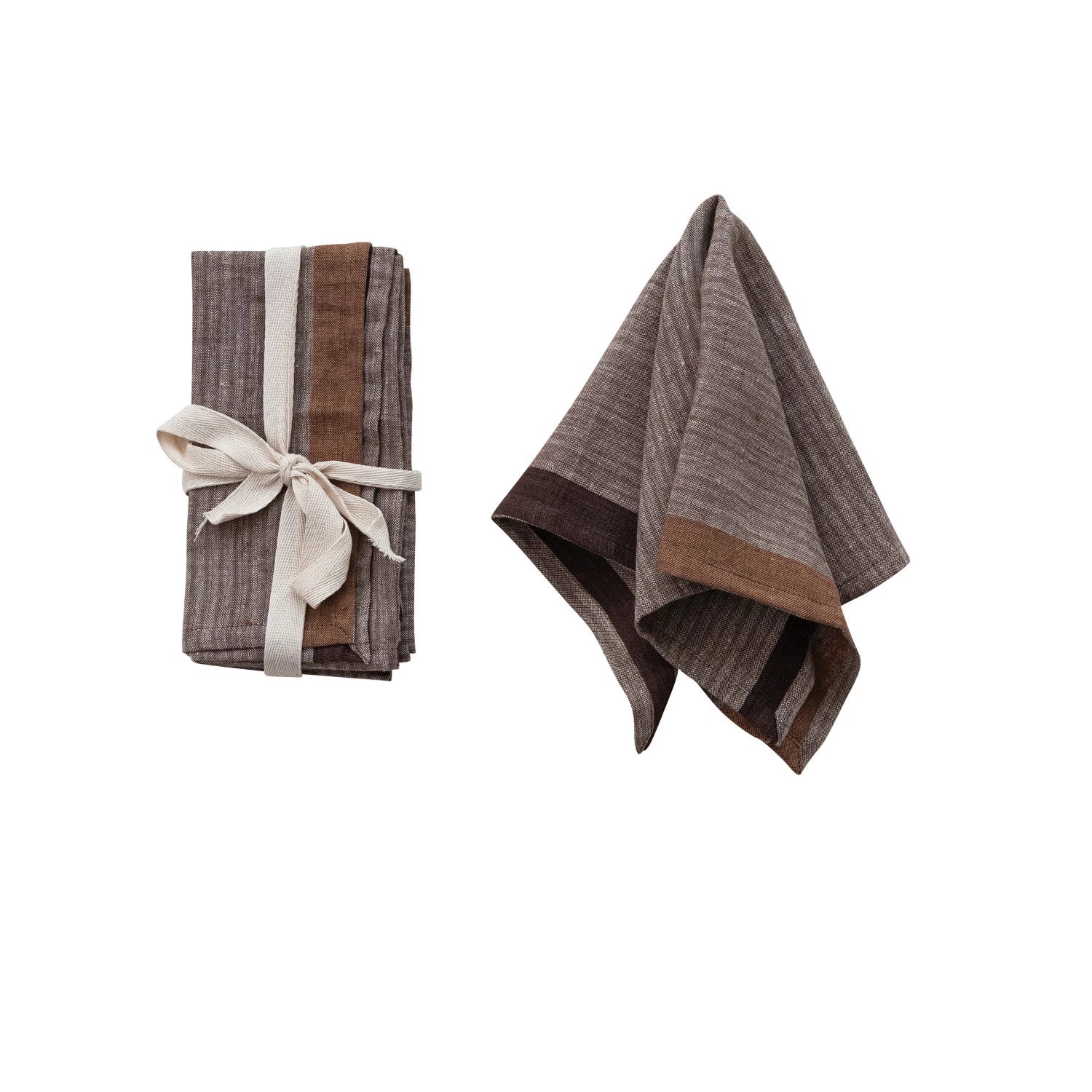 Woven Linen Napkins - Set of 4