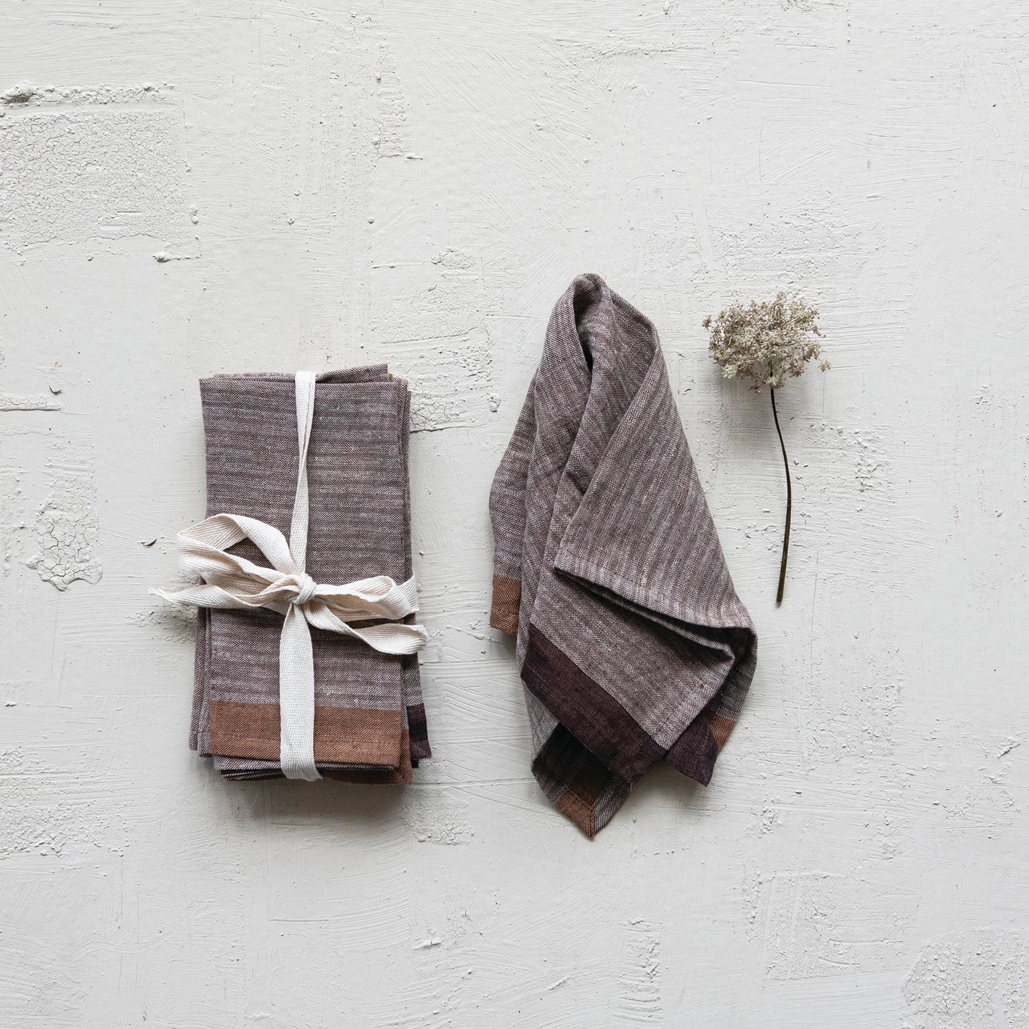 Woven Linen Napkins - Set of 4