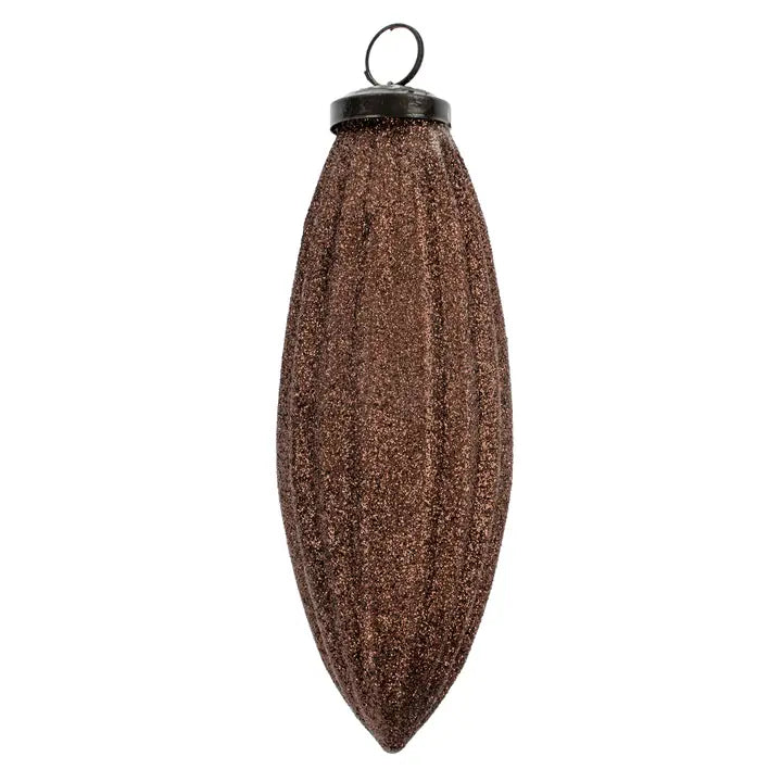 Chocolate Shimmer Oblong Ornament