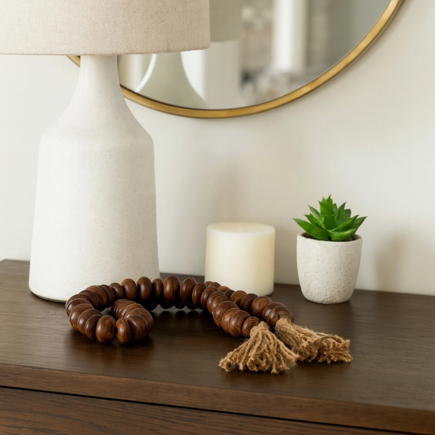Handcrafted Wooden Bead Rope