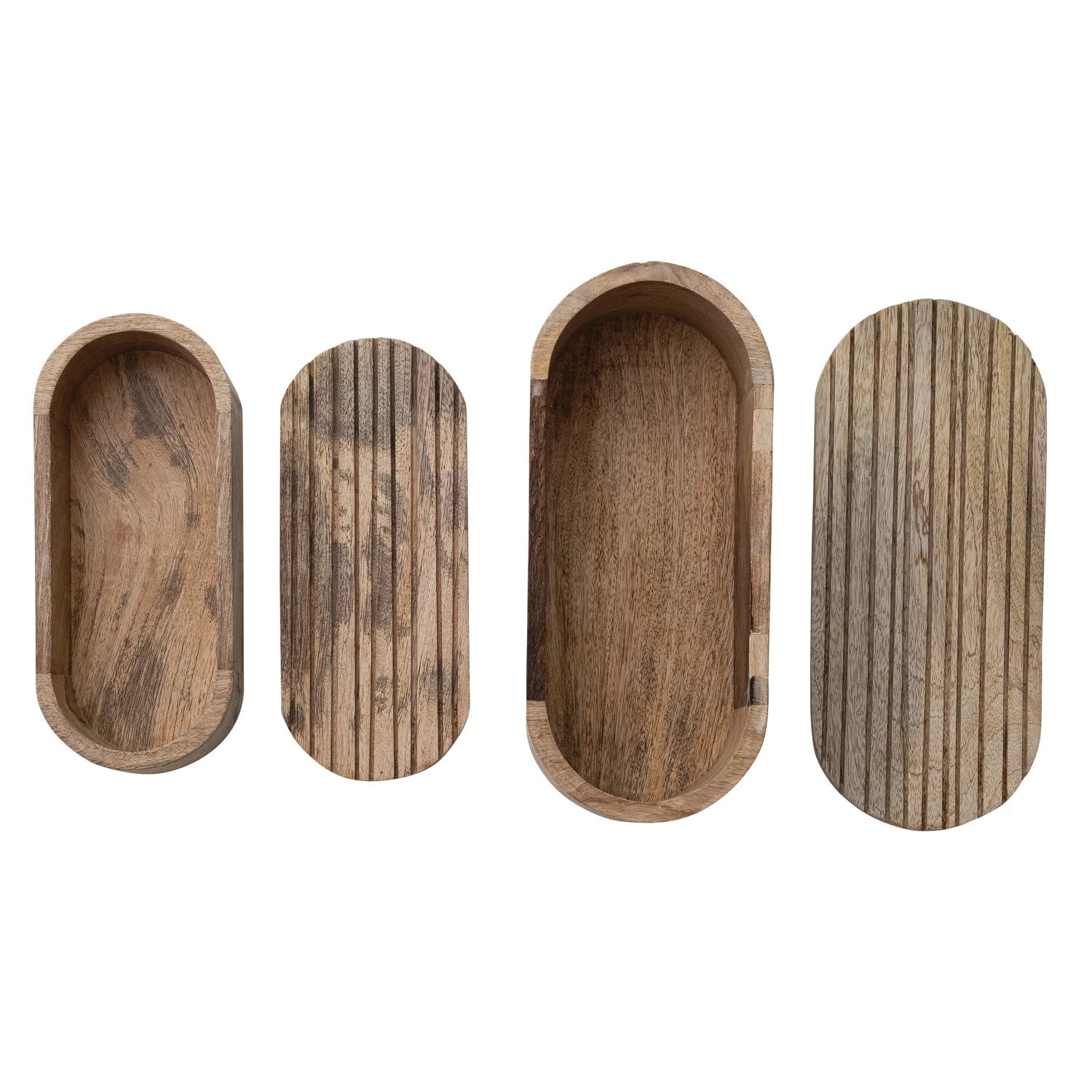 Handcrafted Oval Wooden Box - 2 Sizes