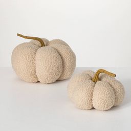 Cream Boucle Pumpkin - 2 Sizes