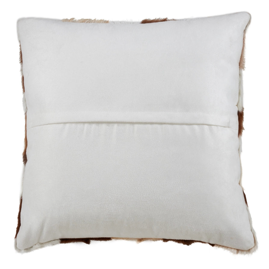 Genuine Goat Fur Patchwork Pillow