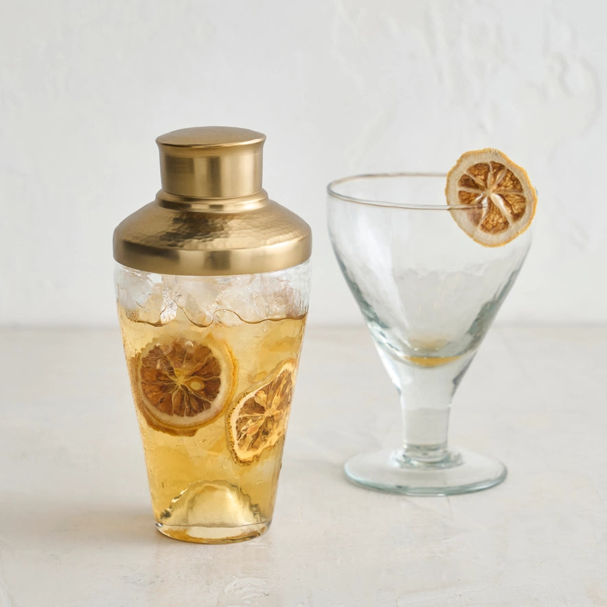 Hand-Blown Glass Cocktail Shaker - 2 Sizes