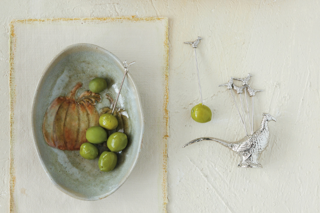 Pheasant Appetizer Pick Holder- Set