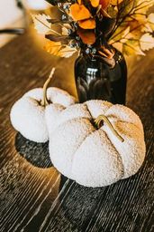Cream Boucle Pumpkin - 2 Sizes
