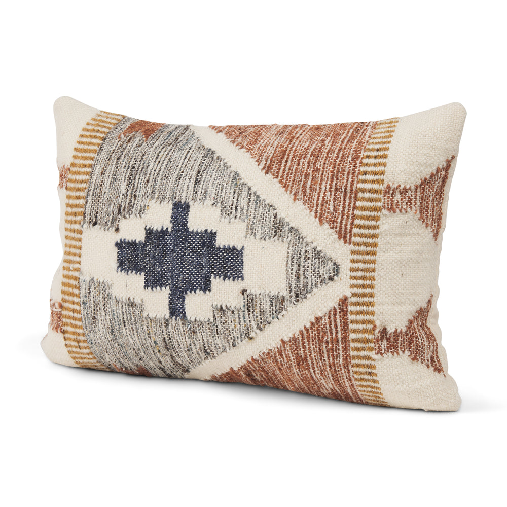 Handwoven Wool Tribal Pillow