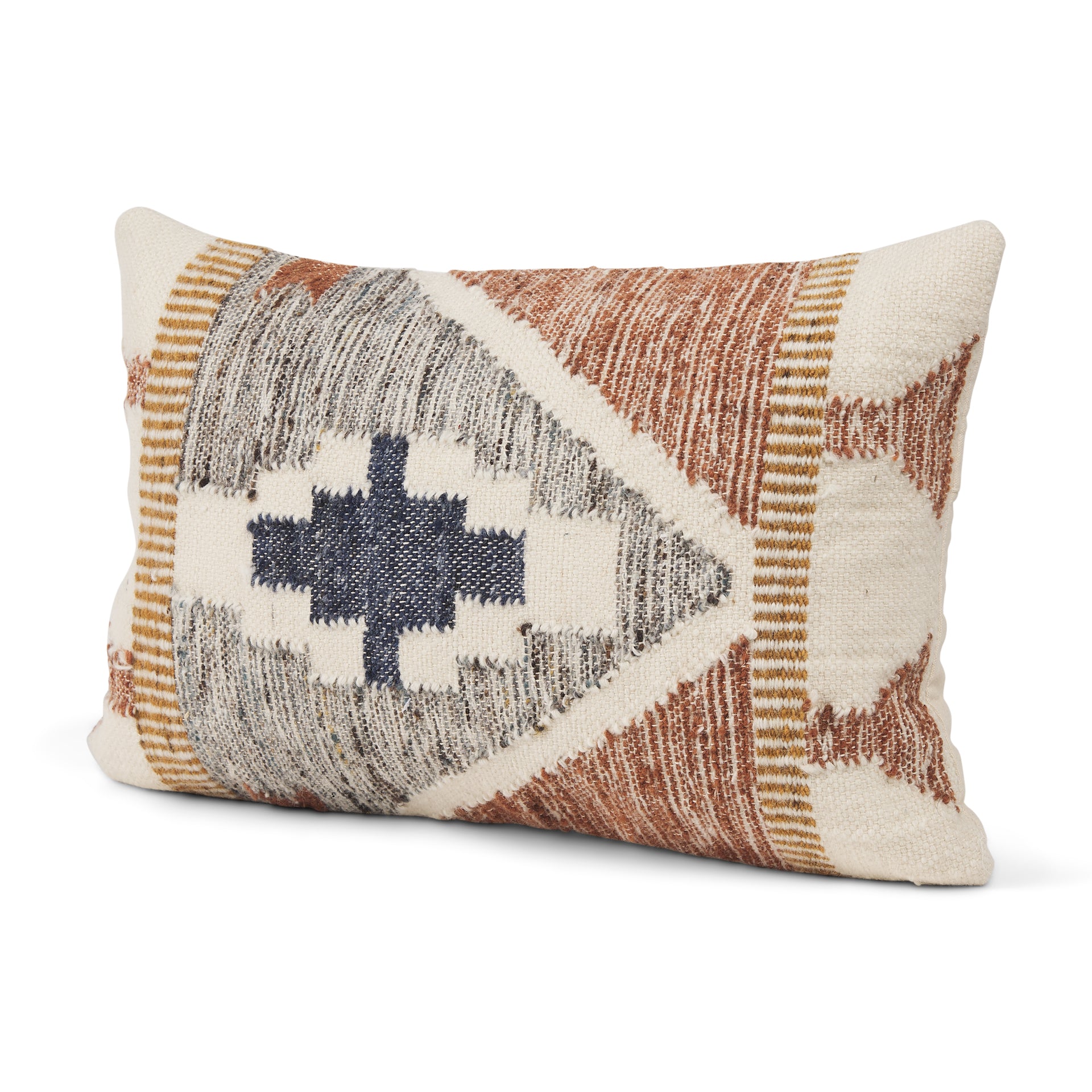 Handwoven Wool Tribal Pillow