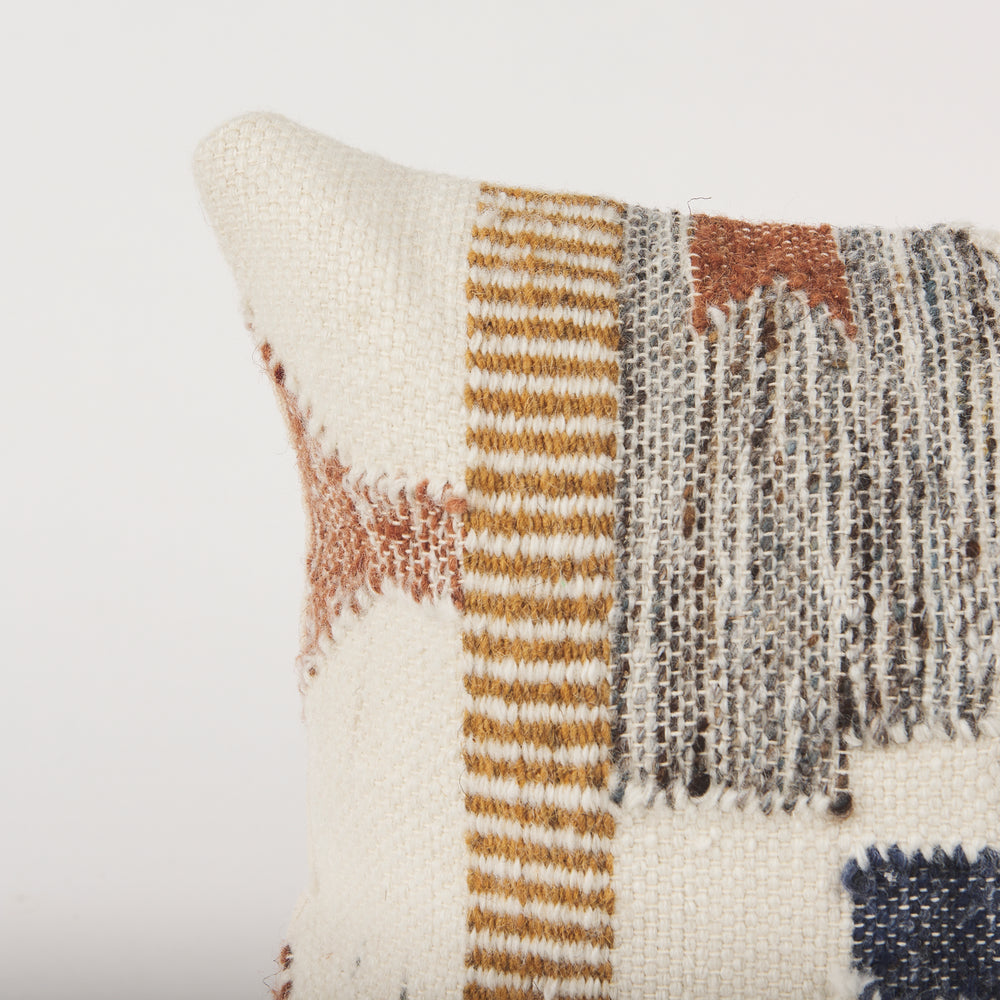 Handwoven Wool Tribal Pillow