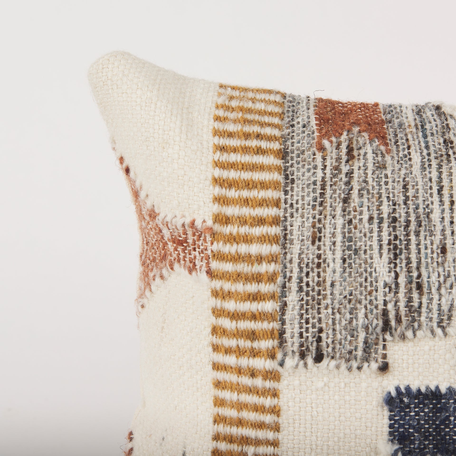 Handwoven Wool Tribal Pillow