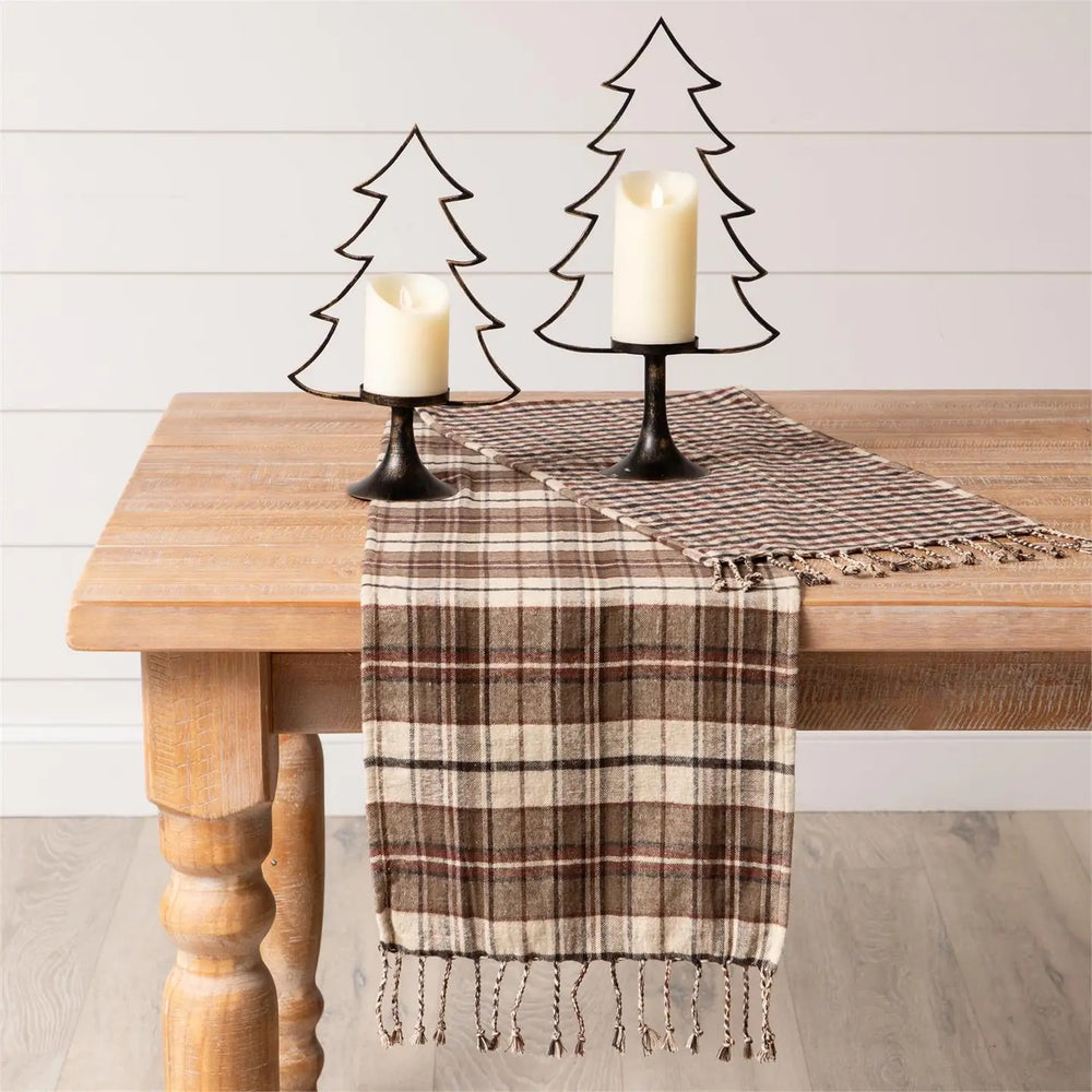 Reversible Plaid Table Runner