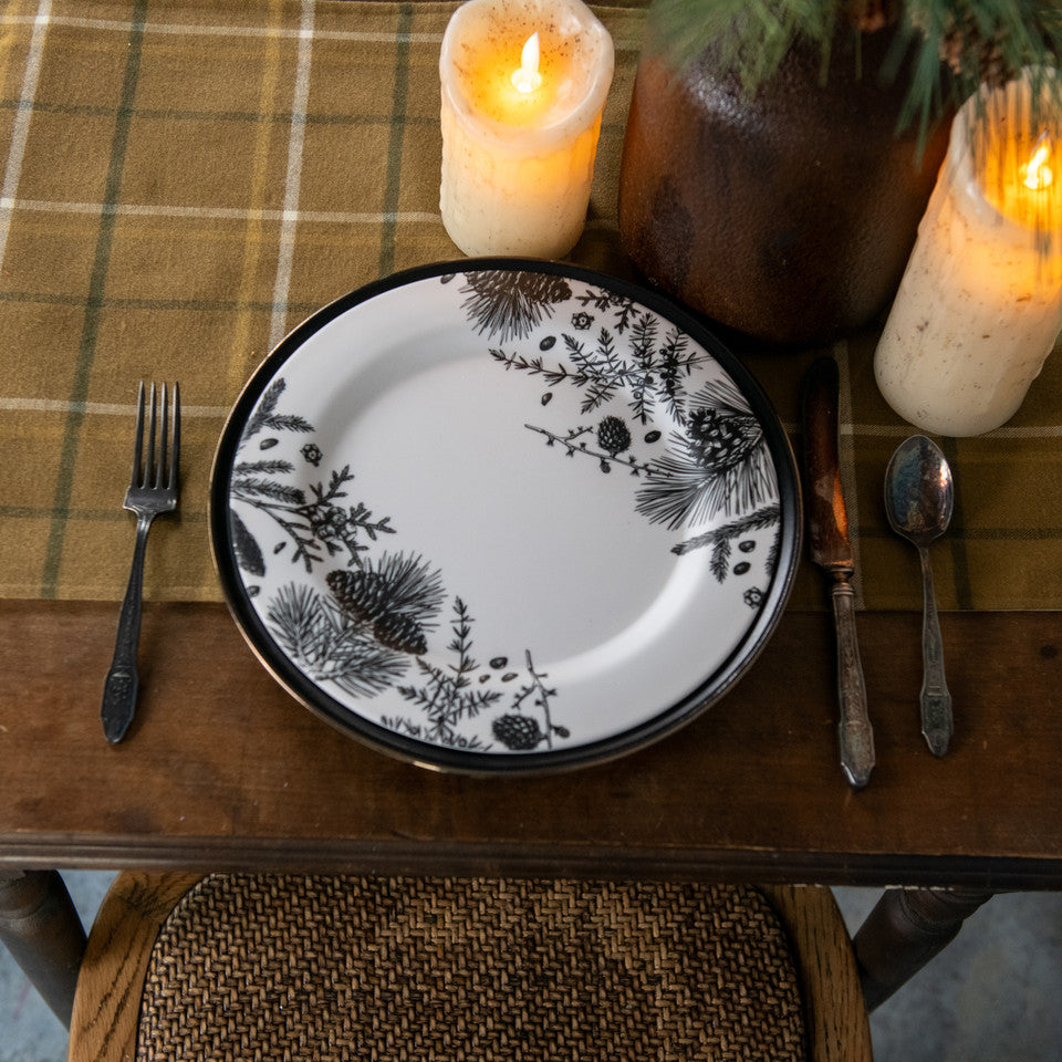 Pinecones & Foliage Plate