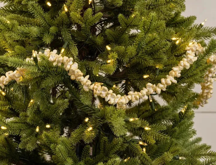 Holiday Popcorn & Cranberries Garland - 3 Styles