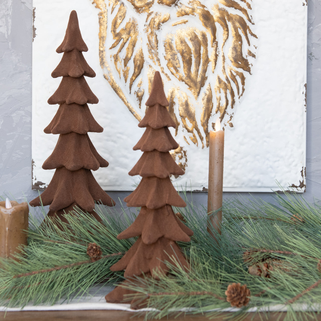 Velvet Pine Tree - 2 Sizes