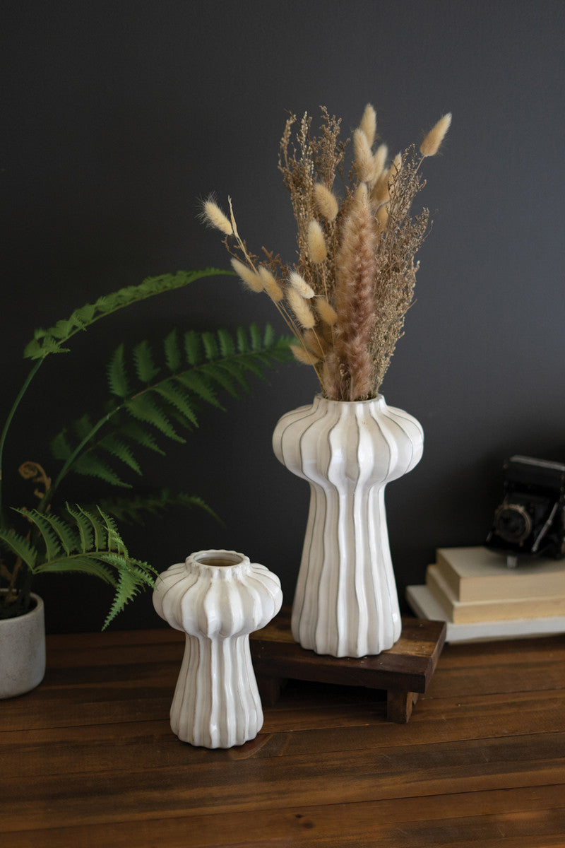 Organic Ruffle Vase - 2 Sizes