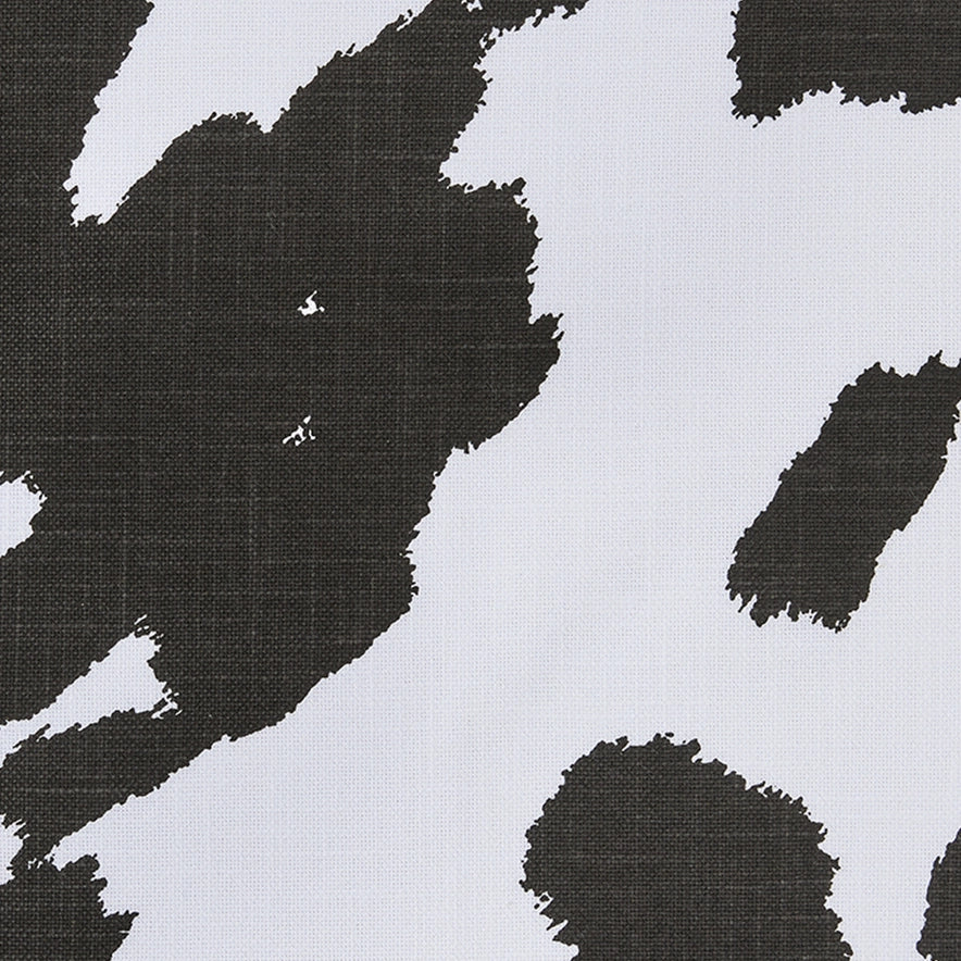 Black Cow Print Cotton Table Runner