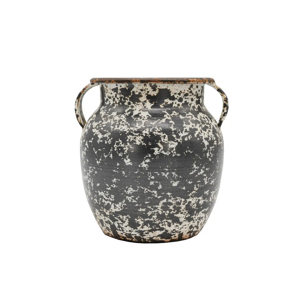 Rustic Speckled Urn Vase