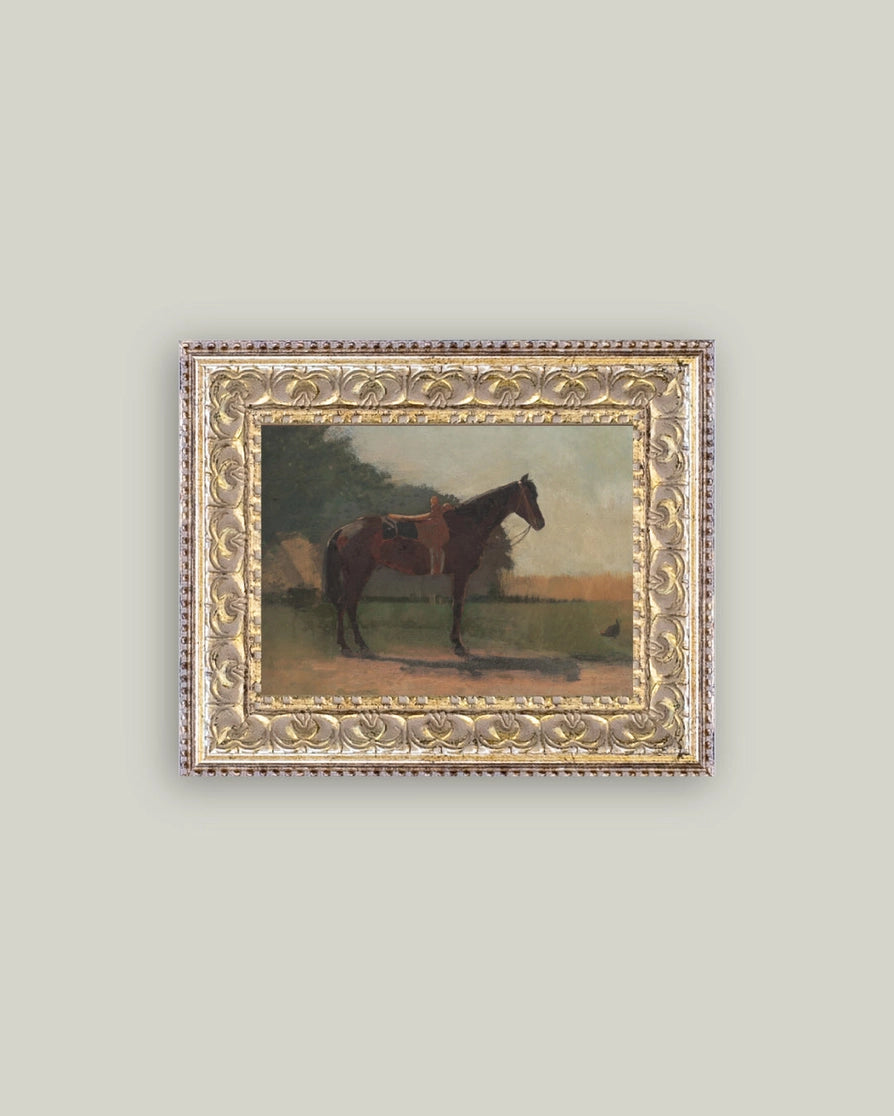 Saddled Horse Framed Artwork - 2 Sizes