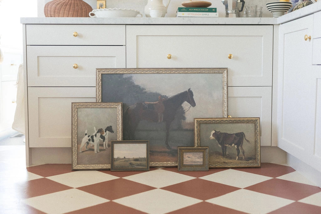 Saddled Horse Framed Artwork - 2 Sizes