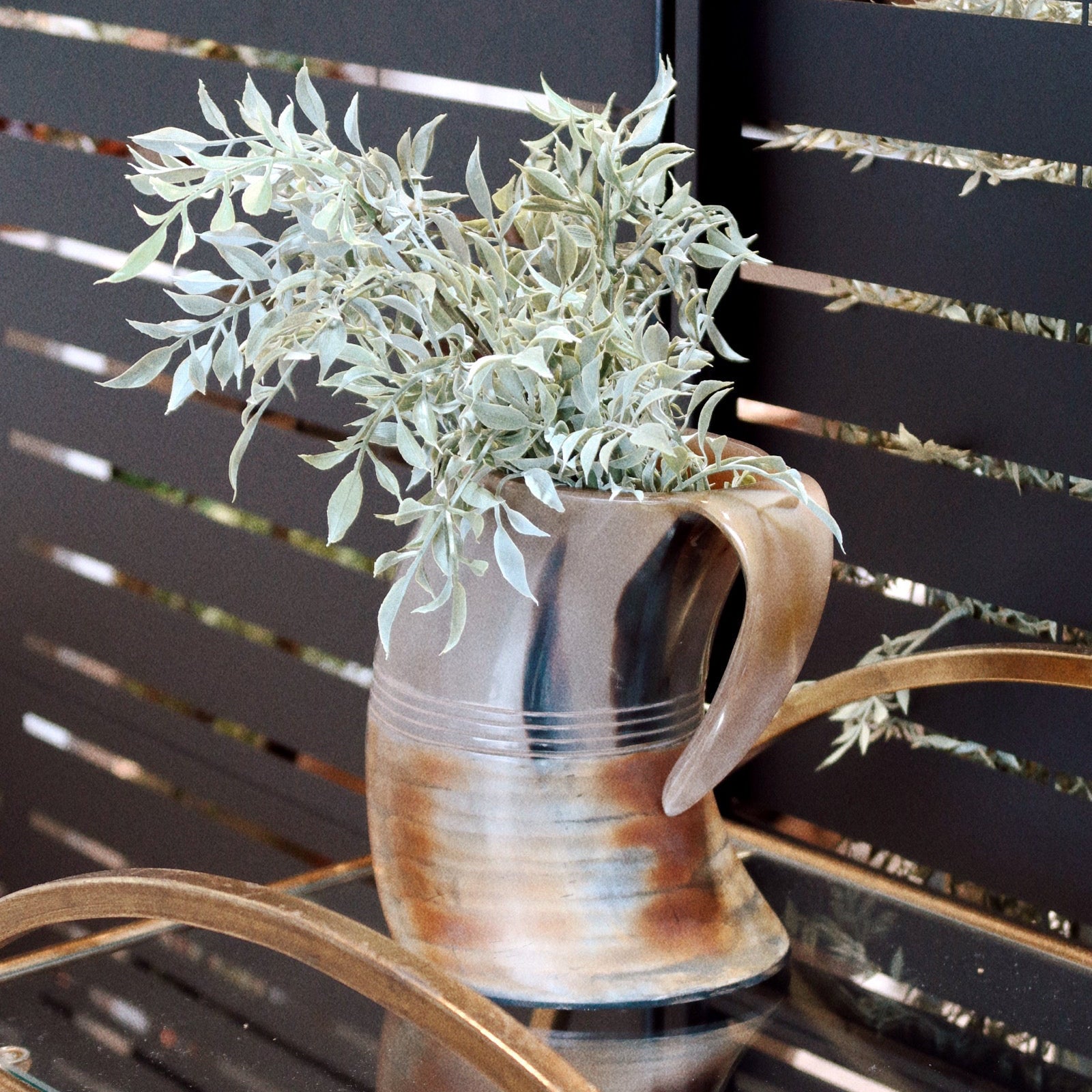 Natural Horn Decorative Pitcher
