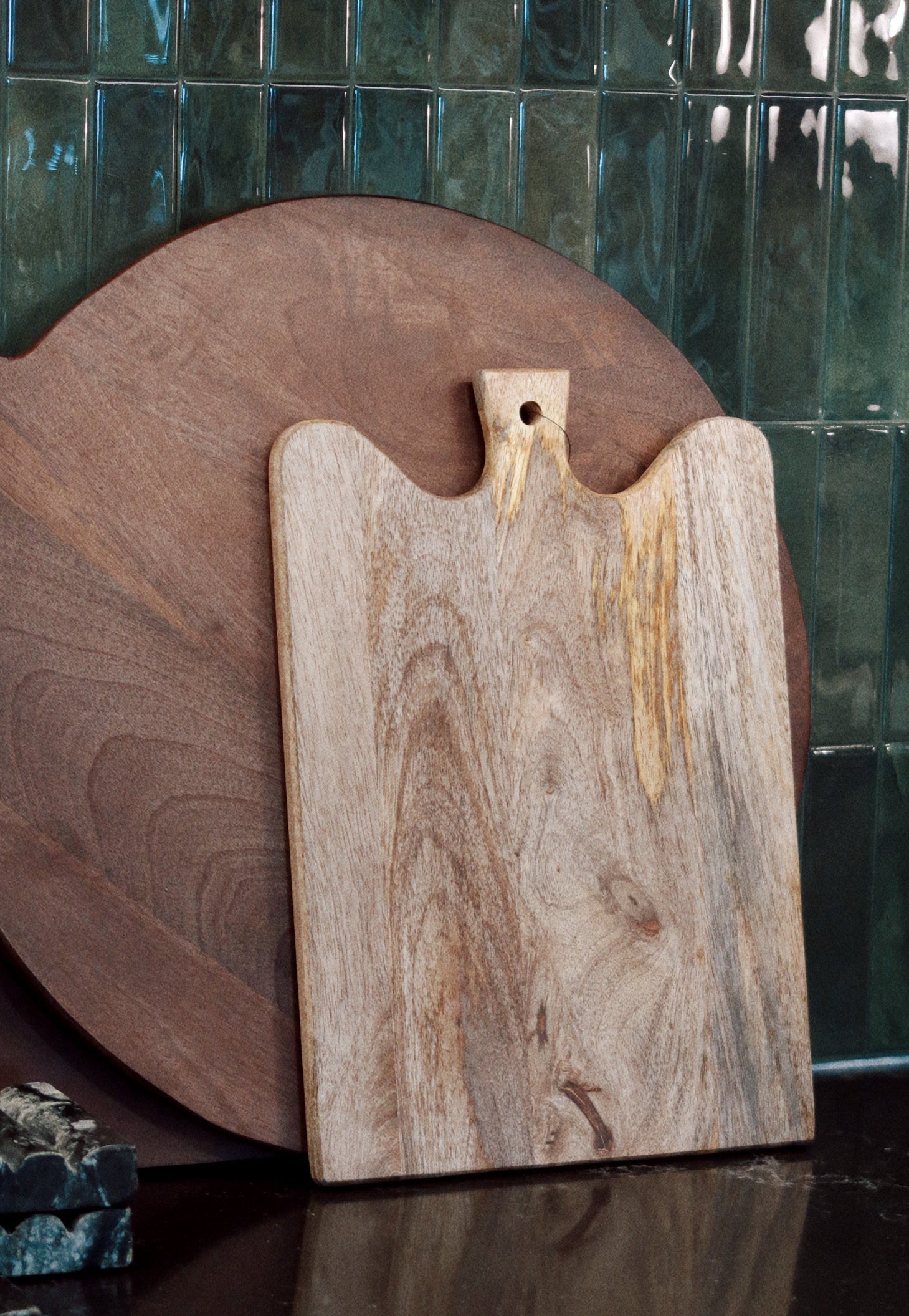 Curved Wood Serving Board