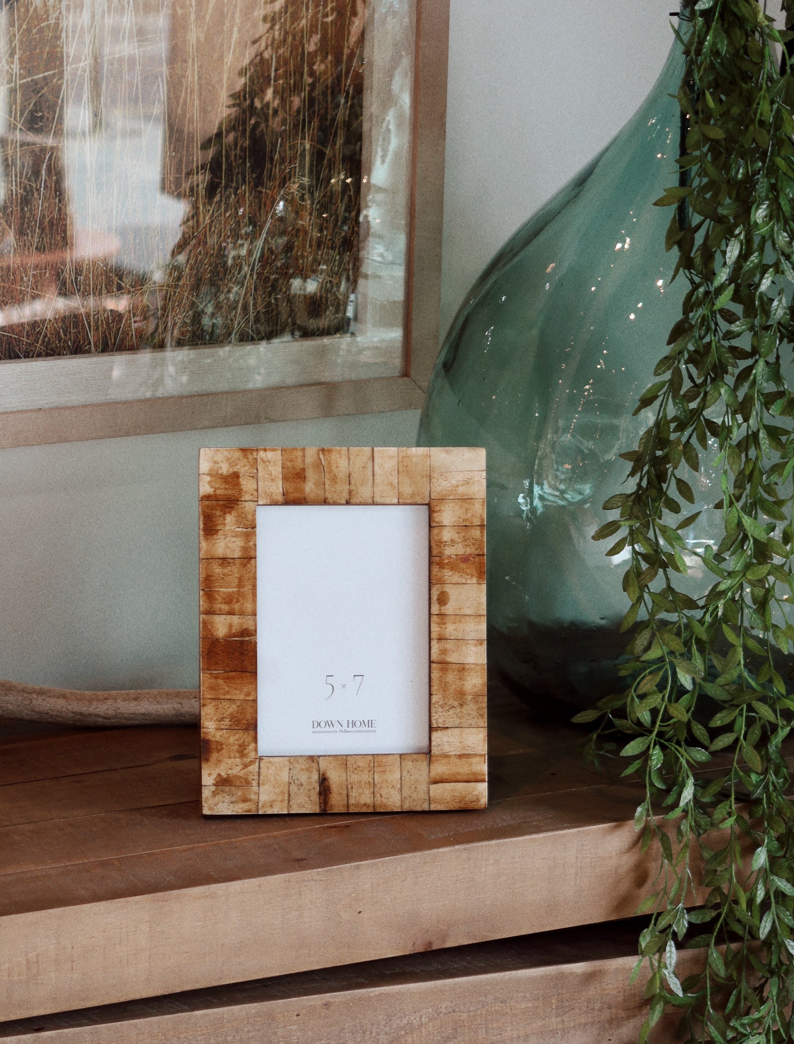 Blocked Bone Photo Frame - 2 Sizes