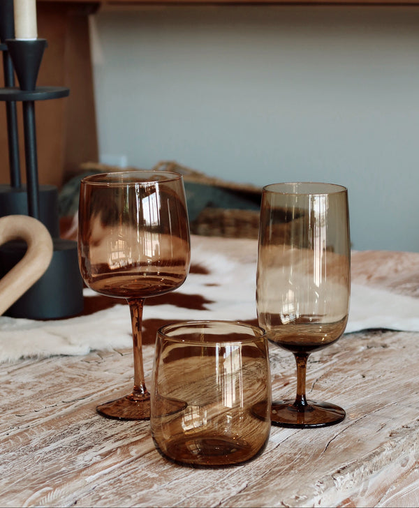 Hand-Blown Glass Drinkware - 3 Styles