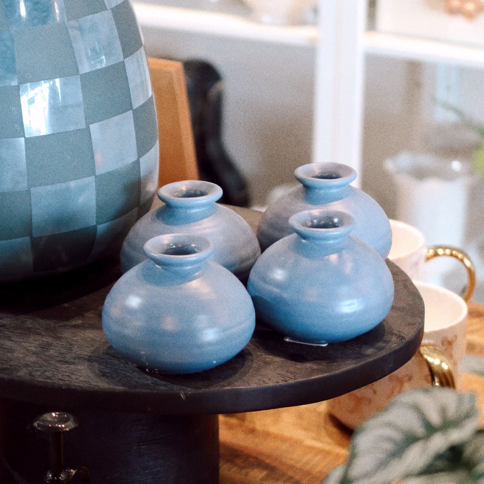 Soft Blue Ceramic Budvase