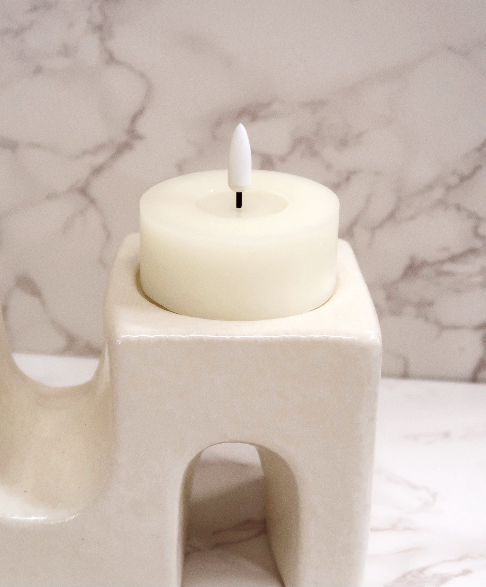 Melting Oversized 3D Flame Tealight Candles - Set of 2