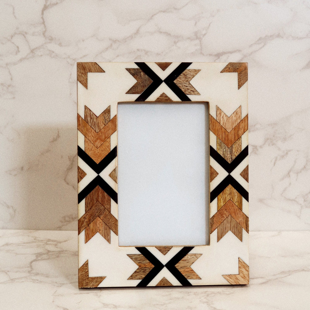 Western Wood + Resin Photo Frame