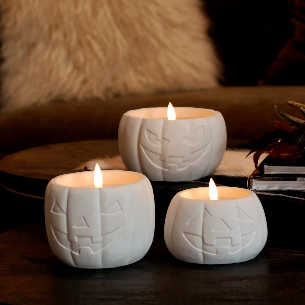 Jack-O-Lantern 3D Flame Candle - 3 Sizes