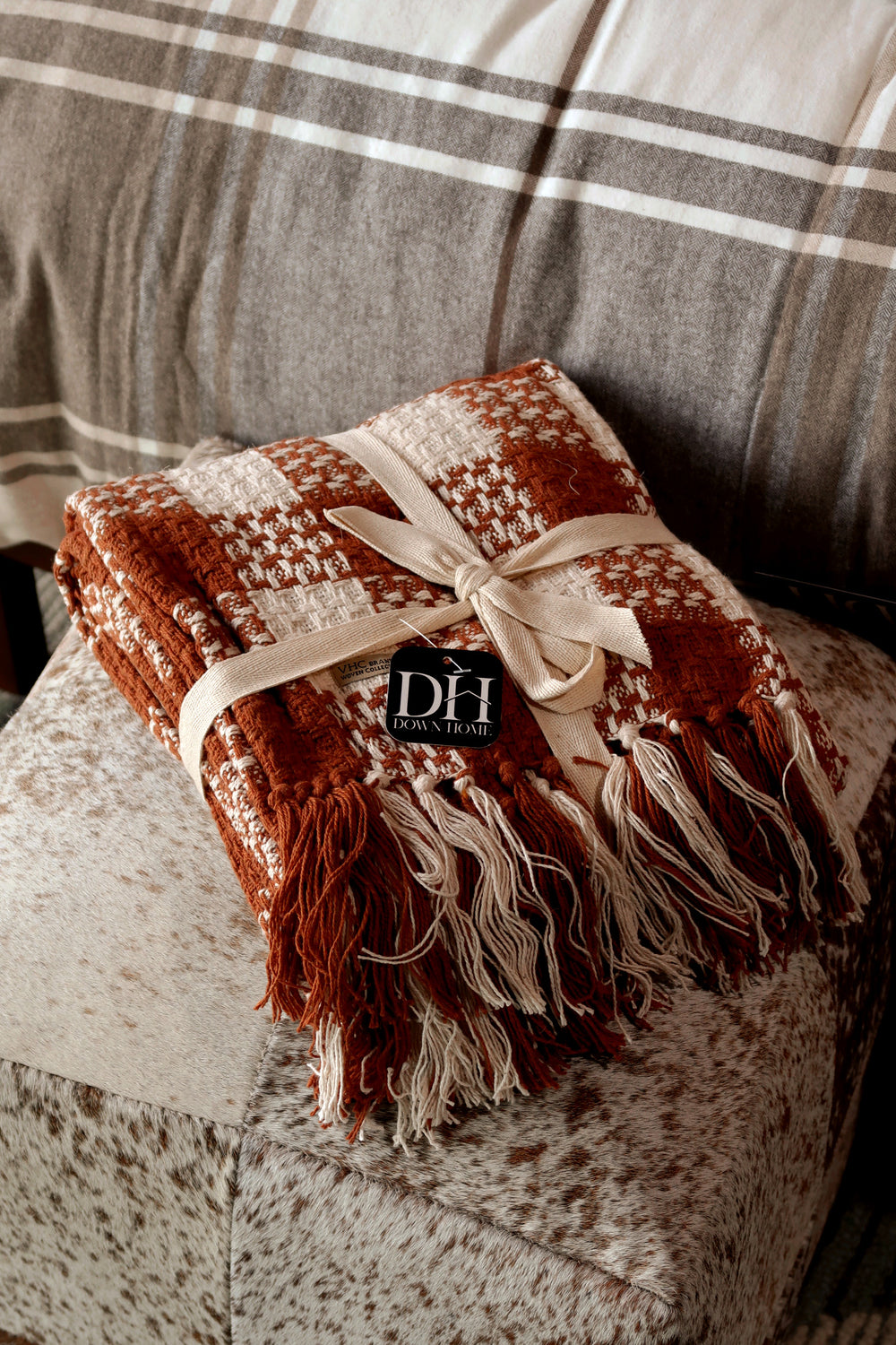 Heritage Amber Check Throw Blanket