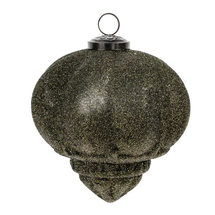 Twinkling Rounded Glass Ornament - 3 Colors