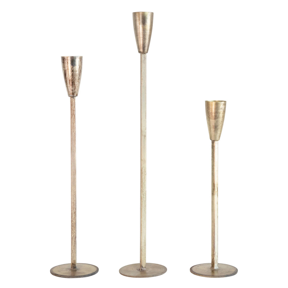 Oversized Gold Candlestick Holder - 3 sizes