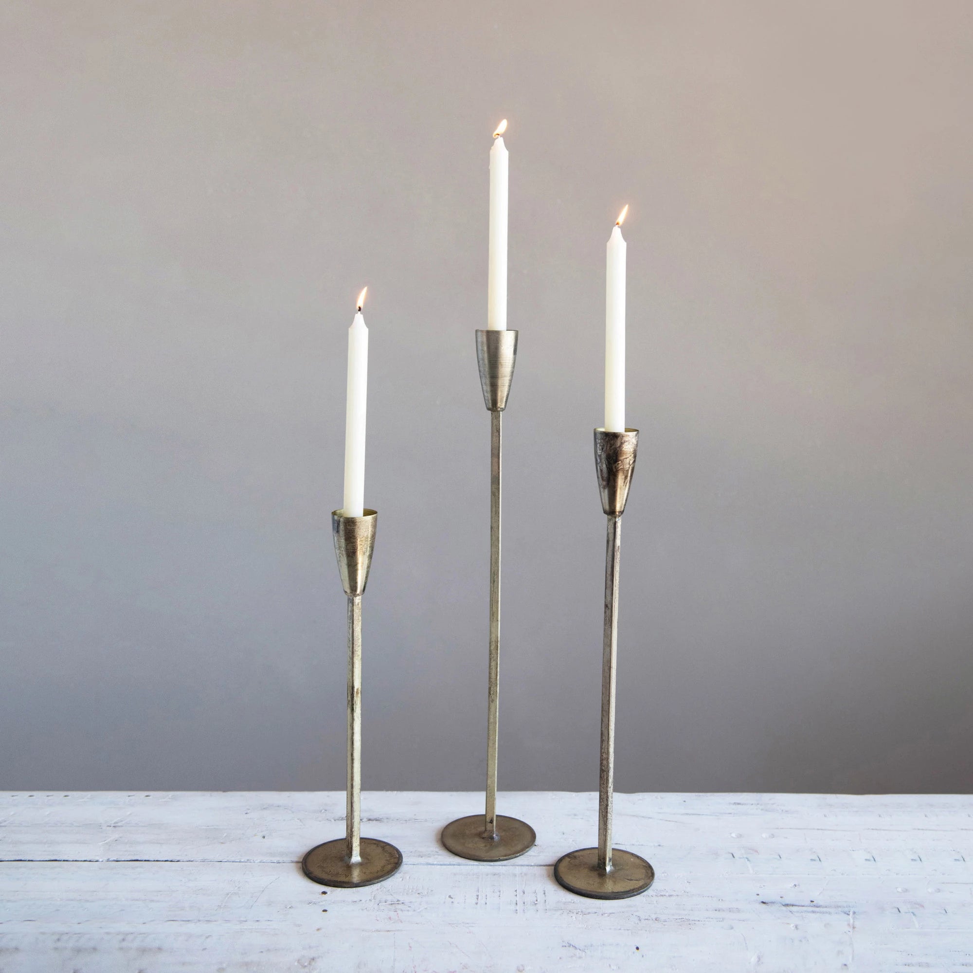 Oversized Gold Candlestick Holder - 3 sizes