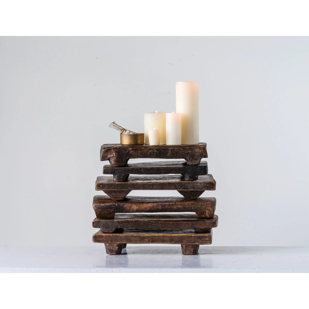 Found Wood Pedestal - 2 Sizes