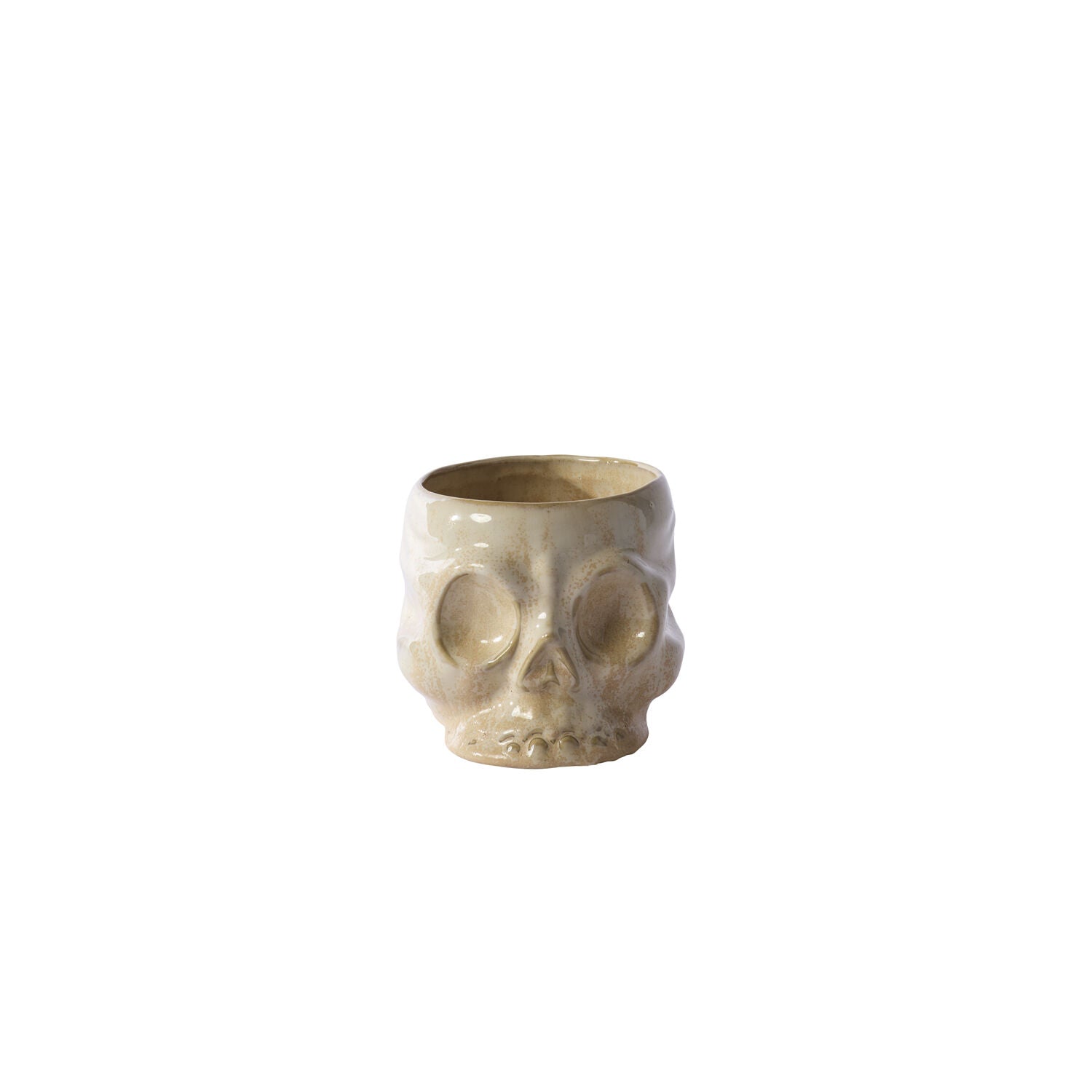 Glazed Skull Pot - 2 Sizes
