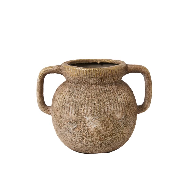 Gold Metallic Hued Pot - 2 Sizes
