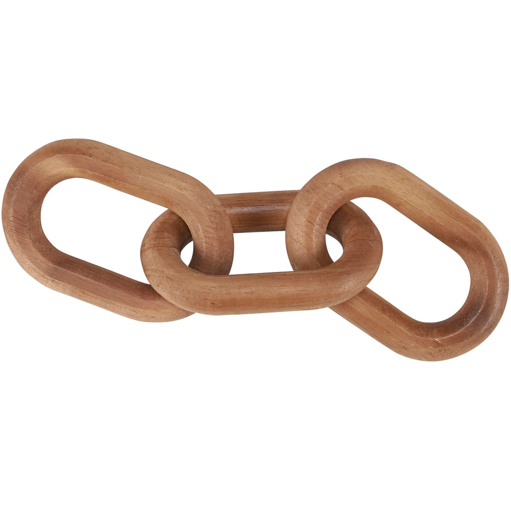 Sleek 3-Link Wooden Chain