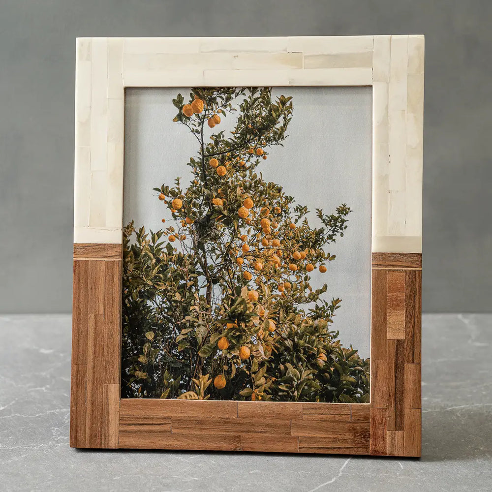 Split Wood & Bone Photo Frame - 3 Sizes