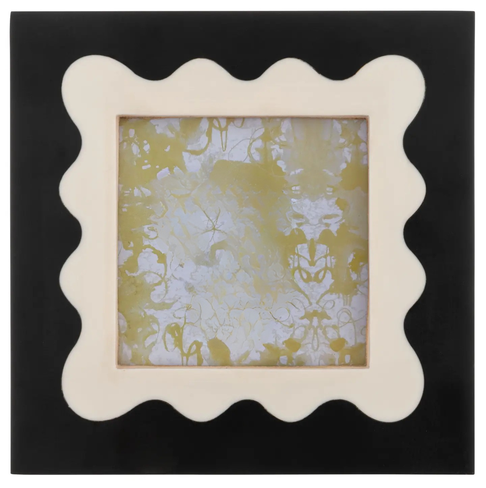 Black & White Wavy Resin Photo Frame