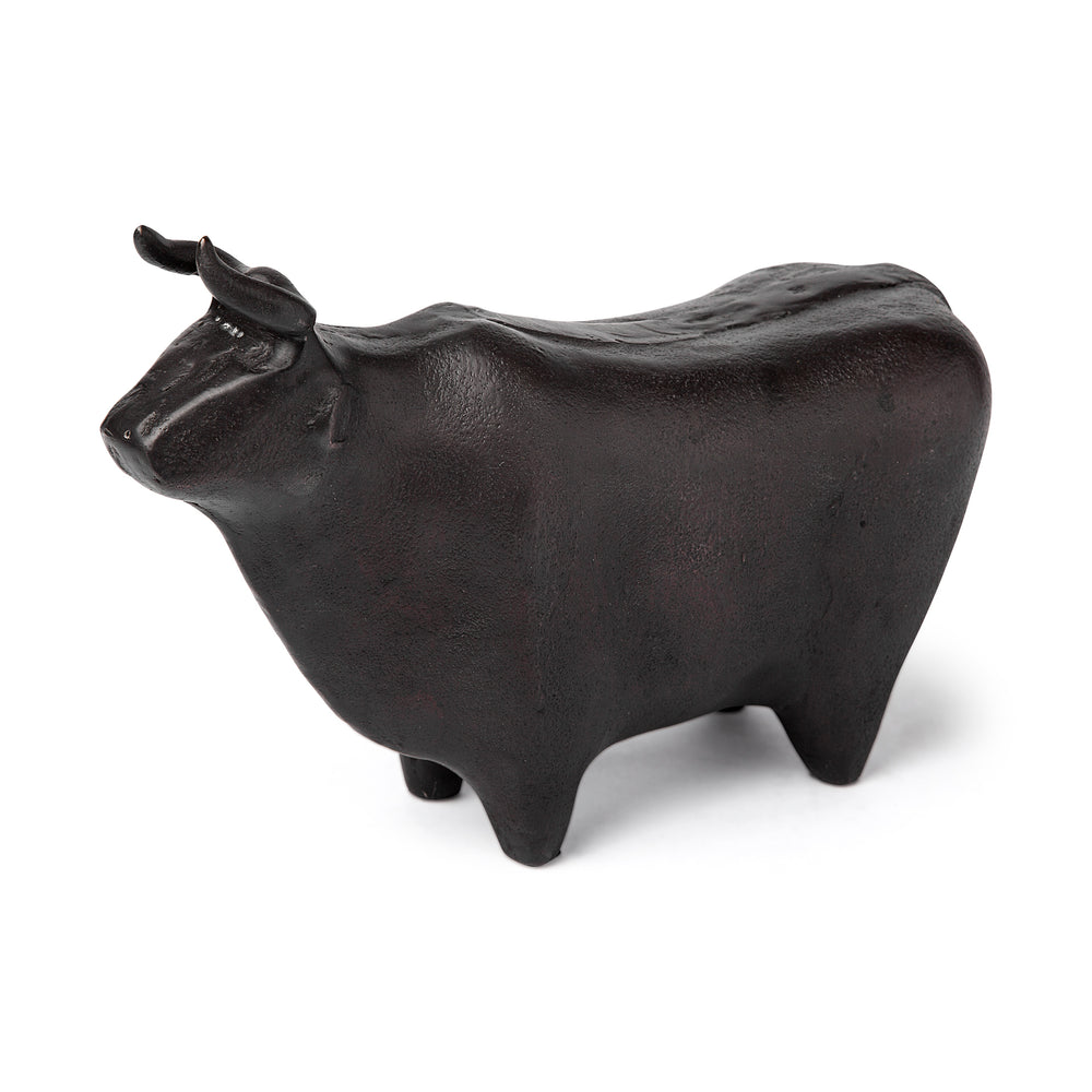 Cast Aluminum Standing Bull - 2 Colors