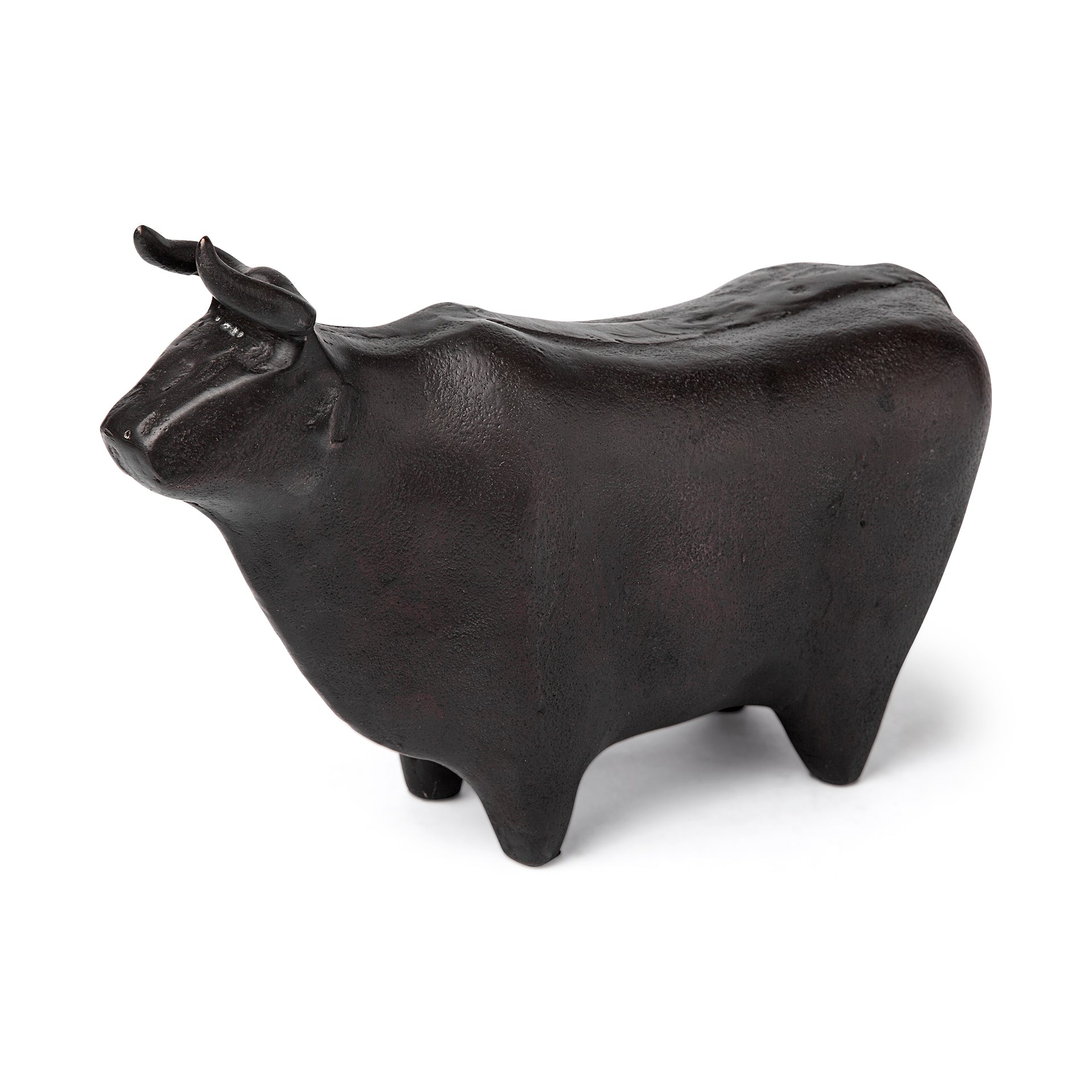 Cast Aluminum Standing Bull - 2 Colors