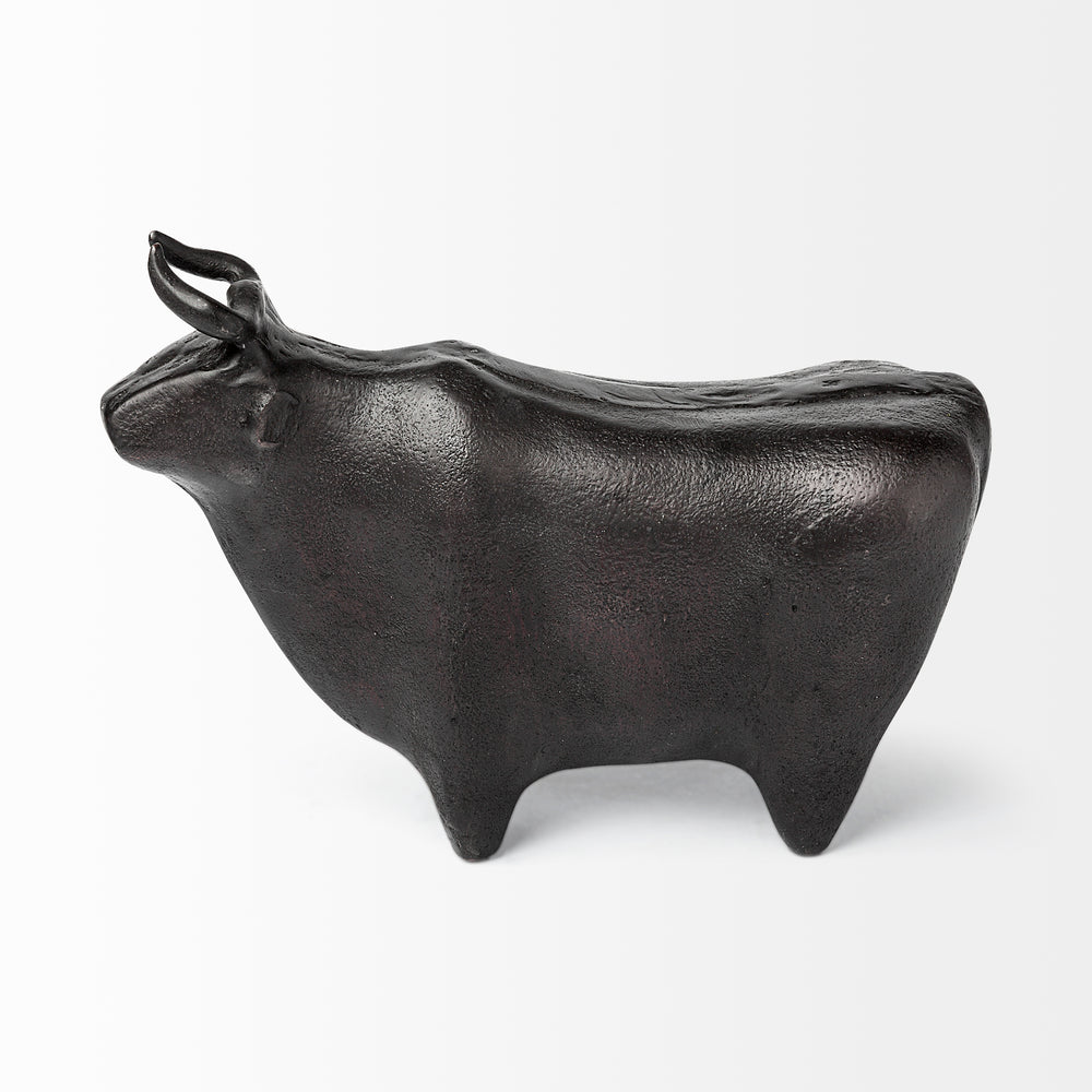 Cast Aluminum Standing Bull - 2 Colors