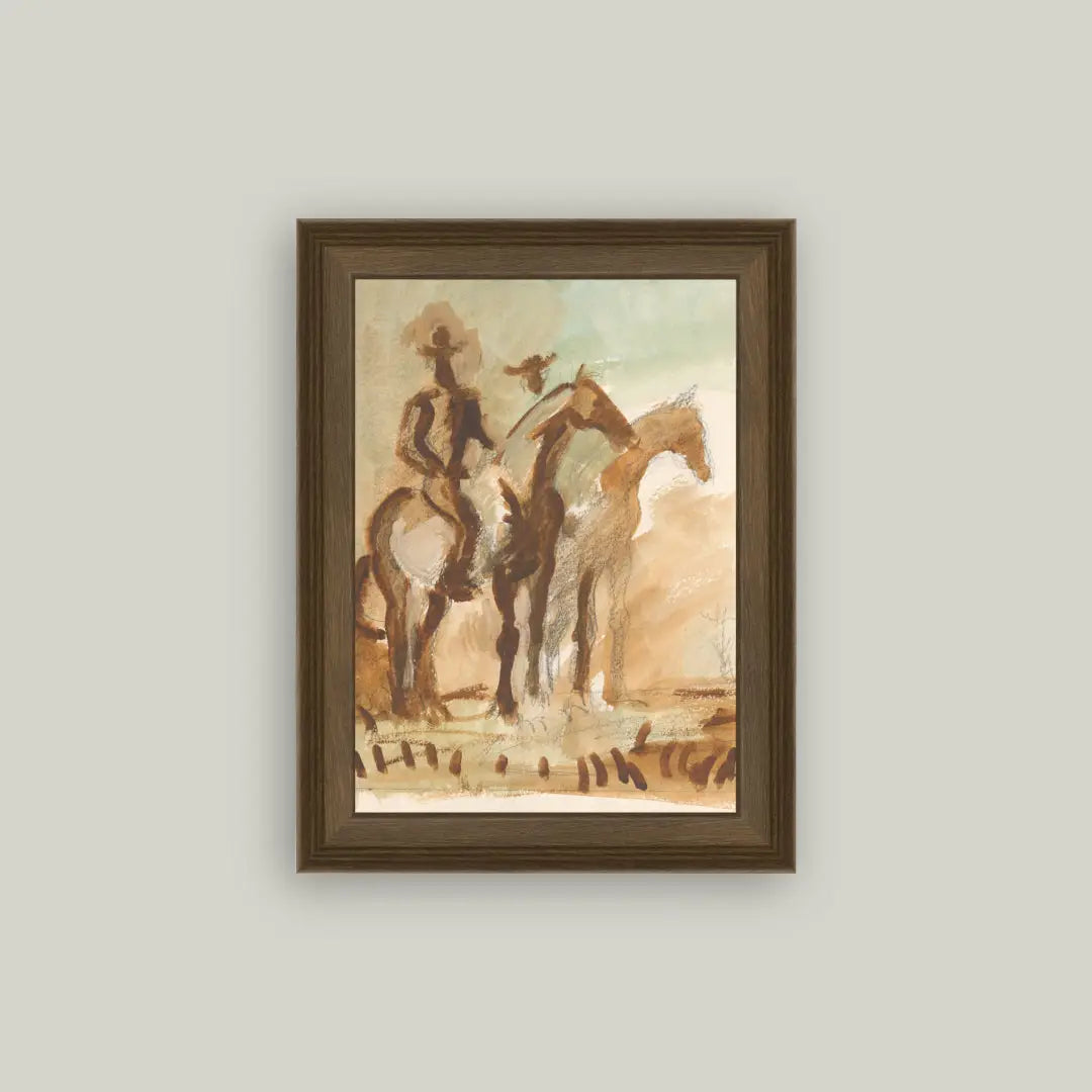 Study of the Watch Framed Artwork - 2 Sizes