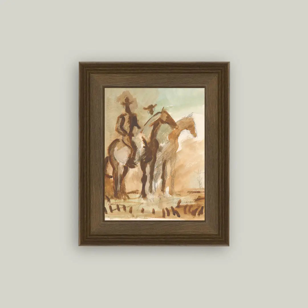 Study of the Watch Framed Artwork - 2 Sizes
